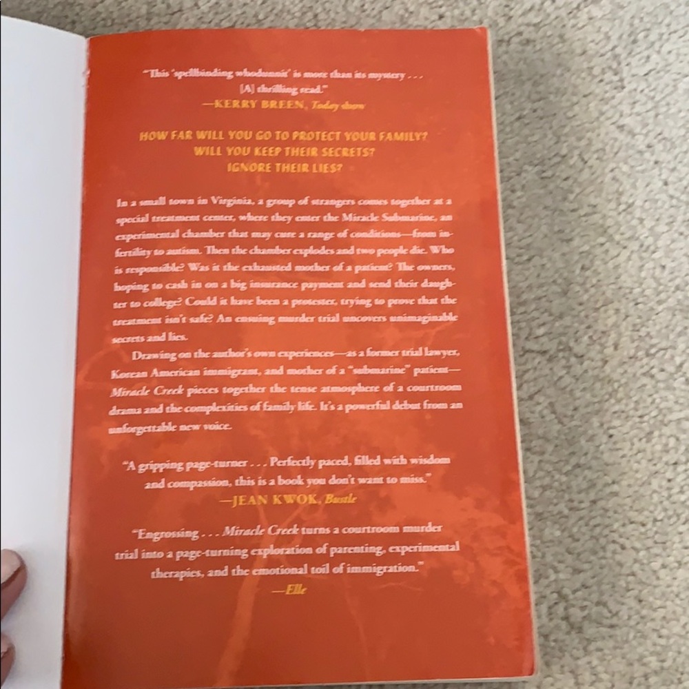 Bestselling Book- Miracle Creek - Picture 4 of 4
